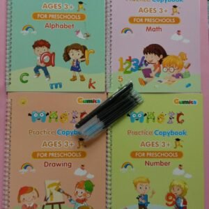 Magic Practice Copybook Set (4 Books) – Reusable Preschool Learning Kit